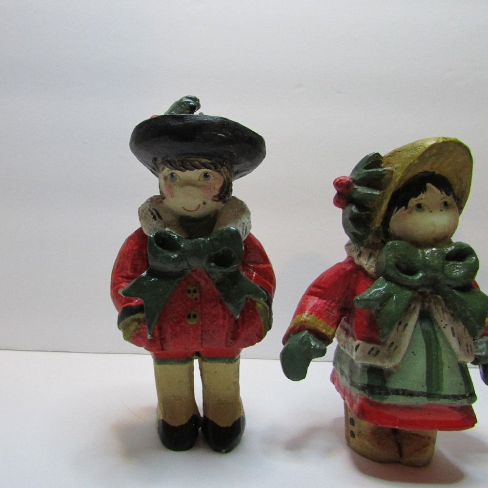 vtg House of Hatten 1991 Victorian Christmas Caroling family carolers figure lot - Picture 11 of 16